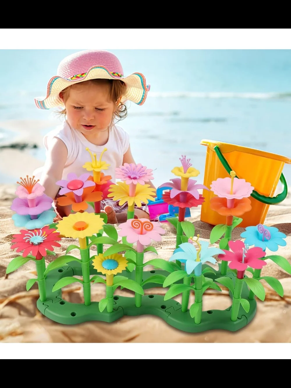 Multicolor Flower Building Set for Kids